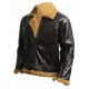 Aviator B3 Ginger Shearling Fly Sheep Bomber Leather Jacket