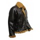 Aviator B3 Ginger Shearling Fly Sheep Bomber Leather Jacket