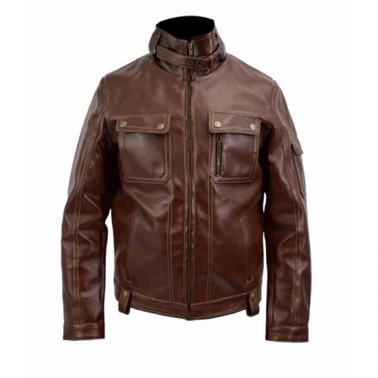 Chad Ganagsters Kingdom Spade IV Leather Jacket