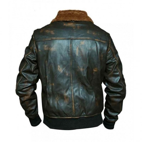 Jumanji 2 Nick Jonas Bomber Leather Jacket