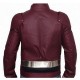 Justice League The Flash Burgundy Leather Costume Jacket