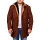 Longmire-Sheriff Walt Robert Taylor Longmire Suede Leather Coat Jacket