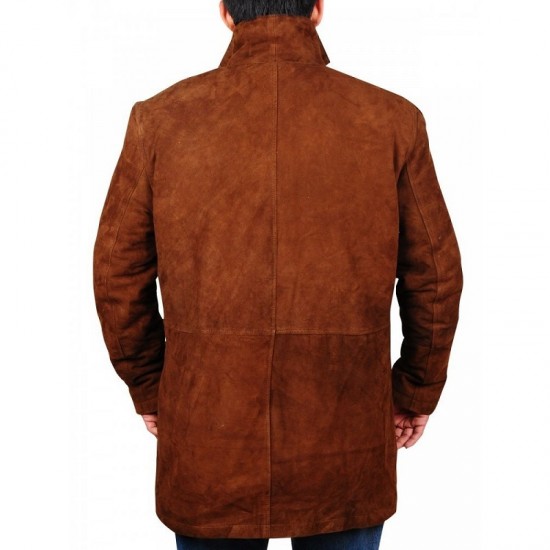 Longmire-Sheriff Walt Robert Taylor Longmire Suede Leather Coat Jacket