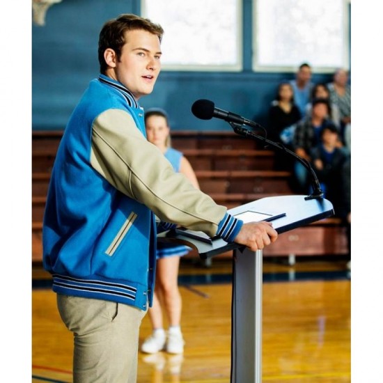 Men 13 Reasons Why Liberty Tiger Justin Foley Varsity Jacket