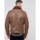 Men's B3 Faux Shearling Brown Leather Jacket