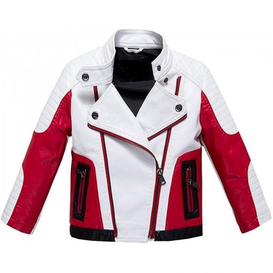 Men's Casual Red And White Bruce Lee Popular Vintage Classic Jacket