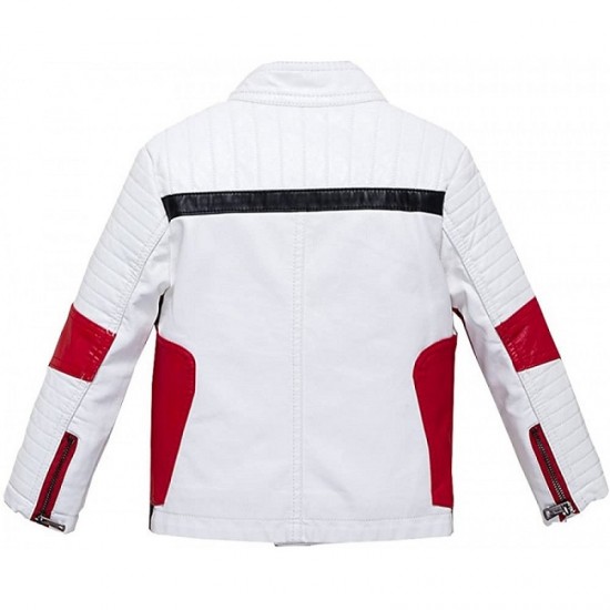 Men's Casual Red And White Bruce Lee Popular Vintage Classic Jacket