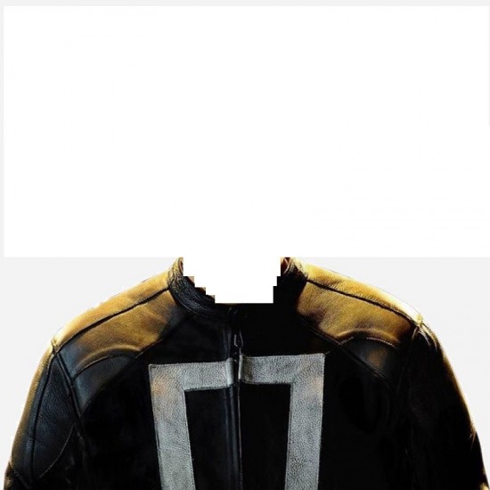 Men's Ghost Rider Marvel Agent Of Shield Black Leather Jacket