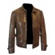 Men's Skyfall James Bond 007 Daniel Craig Vintage Brown Article Real Leather Jacket