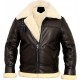 Mens B3 Bomber Jacket Aviator Real Shearling B3 Bomber Jacket Winter