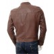 Mens Cafe Racer Real Leather Biker Jacket