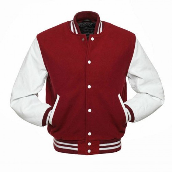 Mens Classic Letterman Baseball Varsity Bomber Jacket