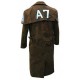 Mens New A7 Vega Veteran Ranger Armor Costume NCR Trench Leather Coat