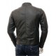 Mens Stunning Four Zipped Pockets Real Leather Biker Jacket