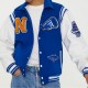 Neutrals Country Club Blue Varsity Jacket