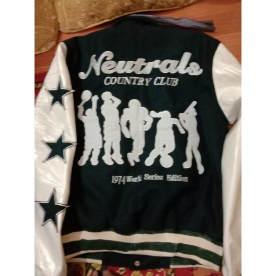 Neutrals Country Club Varsity Jacket