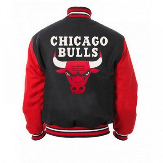 New Men's Chicago Bulls Bomber Varsity Jacket