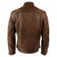 New Men's Distressed Brown Motorcycle Real Sheepskin Leather Jacket