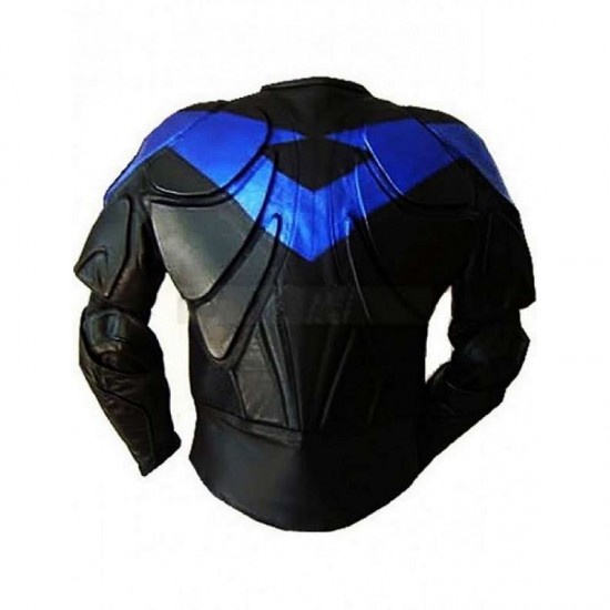 New Men's NightWing Motorbike Leather Jacket