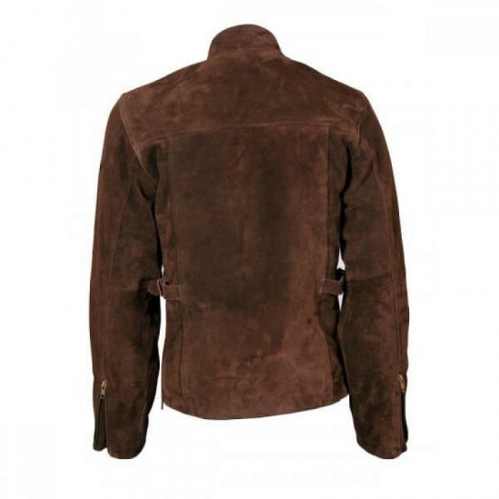 New Men's Tom Cruise Brown Suede Leather Jacket