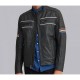 New Men's Tony Moto Multi Color Arm Stripe Leather Jacket