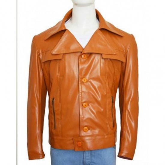 Vinyl Bobby Cannavale Brown Leather Jacket