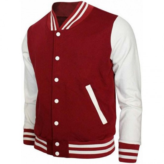 Wool Varsity Letterman Bomber Baseball Jacket